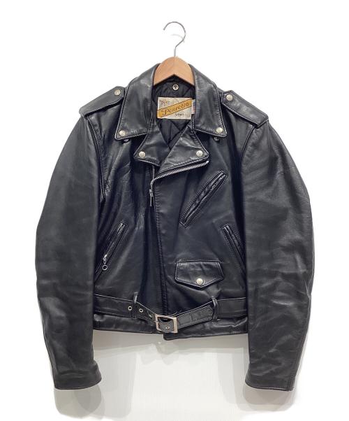 Schott（ショット）Schott (ショット) 618ダブルライダースジャケット ブラック サイズ:SIZE38の古着・服飾アイテム