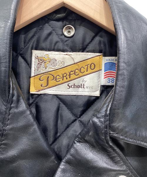 Schott（ショット）Schott (ショット) 618ダブルライダースジャケット ブラック サイズ:SIZE38の古着・服飾アイテム
