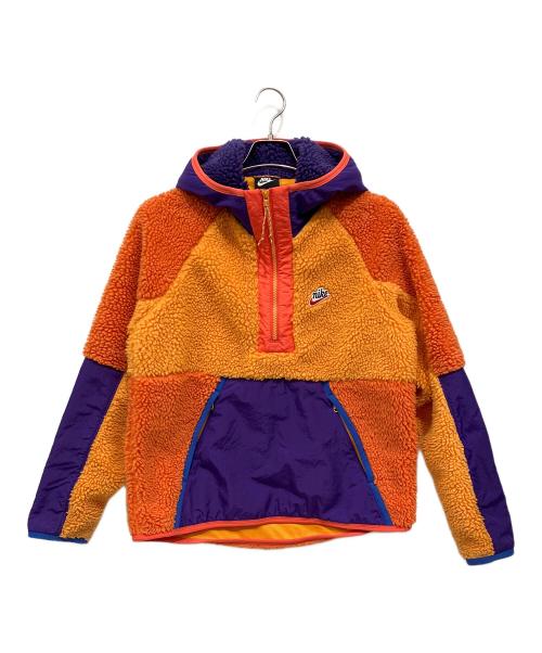 NIKE（ナイキ）NIKE (ナイキ) フリースジャケット オレンジ×パープル サイズ:Sの古着・服飾アイテム