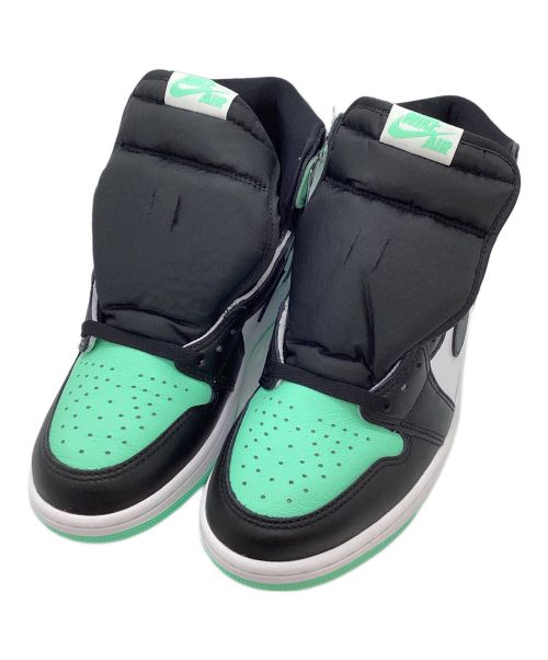 NIKE（ナイキ）NIKE (ナイキ) AIR JORDAN 1 RETRO HIGH OG グリーン×ブラック サイズ:27 未使用品の古着・服飾アイテム