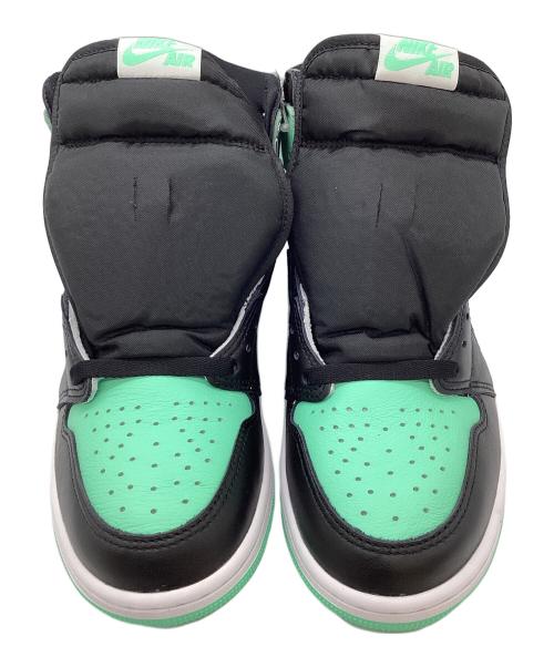 NIKE（ナイキ）NIKE (ナイキ) AIR JORDAN 1 RETRO HIGH OG グリーン×ブラック サイズ:27 未使用品の古着・服飾アイテム