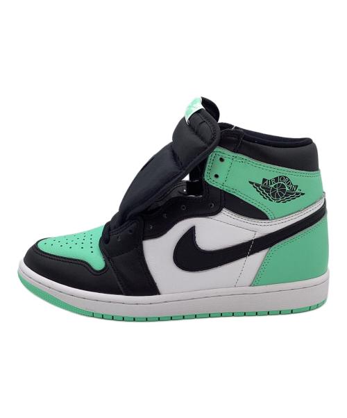 NIKE（ナイキ）NIKE (ナイキ) AIR JORDAN 1 RETRO HIGH OG グリーン×ブラック サイズ:27 未使用品の古着・服飾アイテム