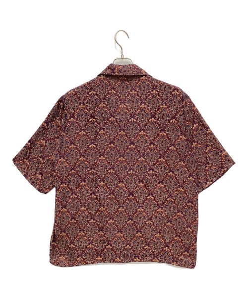 Needles（ニードルズ）Needles (ニードルズ) オープンカラーシャツ パープル×イエロー サイズ:Lの古着・服飾アイテム