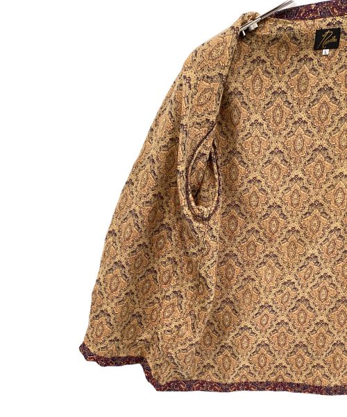 Needles（ニードルズ）Needles (ニードルズ) オープンカラーシャツ パープル×イエロー サイズ:Lの古着・服飾アイテム