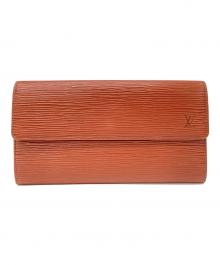 LOUIS VUITTON（ルイ ヴィトン）の古着「2つ折り財布」｜ブラウン