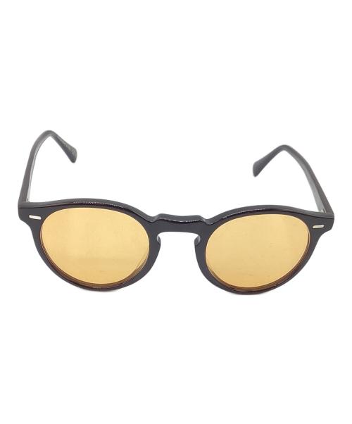 OLIVER PEOPLES（オリバーピープルズ）OLIVER PEOPLES (オリバーピープルズ) サングラス ブラック×イエロー サイズ:47□23の古着・服飾アイテム