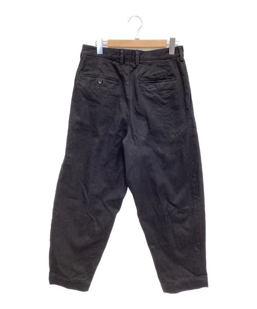 KUON（クオン）KUON (クオン) タックカーブパンツ ブラック サイズ:Lの古着・服飾アイテム