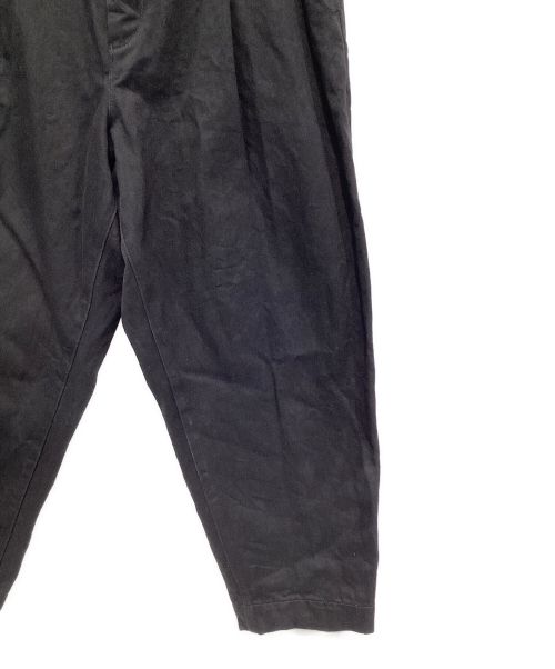 KUON（クオン）KUON (クオン) タックカーブパンツ ブラック サイズ:Lの古着・服飾アイテム
