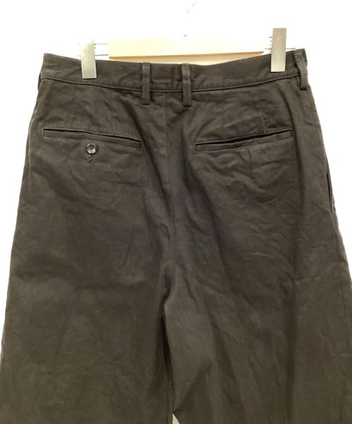 KUON（クオン）KUON (クオン) タックカーブパンツ ブラック サイズ:Lの古着・服飾アイテム