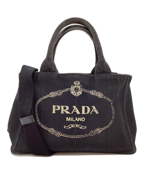 PRADA（プラダ）PRADA (プラダ) 2WAYバッグ ブラックの古着・服飾アイテム