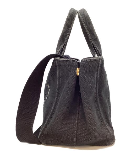 PRADA（プラダ）PRADA (プラダ) 2WAYバッグ ブラックの古着・服飾アイテム