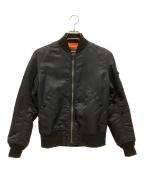 RAGEBLUE×ALPHA INDUSTRIESレイジブルー×アルファインダストリーズ）の古着「フライトジャケット」｜ブラック