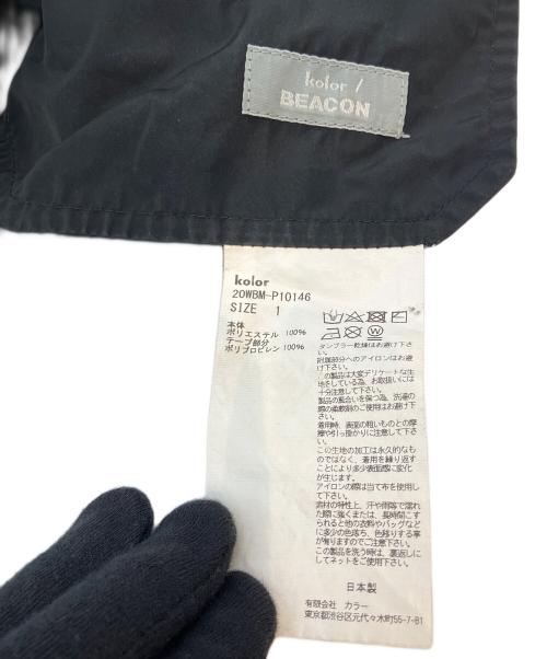 kolor/BEACON（カラービーコン）kolor/BEACON (カラービーコン) アンクルテーパードパンツ ブラック サイズ:Sの古着・服飾アイテム