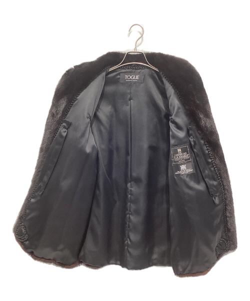 TOUGE（TOUGE）TOUGE (TOUGE) ファーコート　 ブラウン サイズ:Mの古着・服飾アイテム