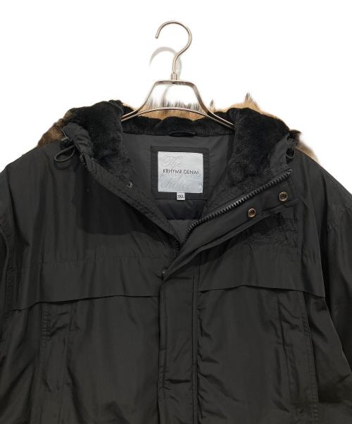KRHYME DENIM（クライムデニム）KRHYME DENIM (クライムデニム) ダウンジャケット ブラック サイズ:3XLの古着・服飾アイテム