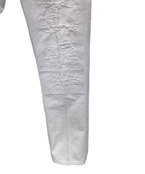 DSQUARED2（ディースクエアード）DSQUARED2 (ディースクエアード) ダメージデニムパンツ ホワイト サイズ:46 未使用品の古着・服飾アイテム