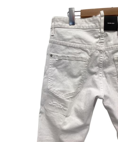 DSQUARED2（ディースクエアード）DSQUARED2 (ディースクエアード) ダメージデニムパンツ ホワイト サイズ:46 未使用品の古着・服飾アイテム