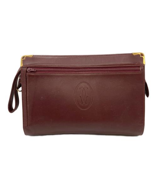 Cartier（カルティエ）Cartier (カルティエ) セカンドバッグ ボルドーの古着・服飾アイテム