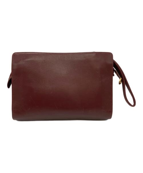 Cartier（カルティエ）Cartier (カルティエ) セカンドバッグ ボルドーの古着・服飾アイテム