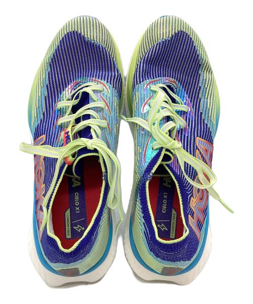HOKAONEONE（ホカオネオネ）HOKAONEONE (ホカオネオネ) CIELO X1 ブルー×黄緑 サイズ:28.5cmの古着・服飾アイテム