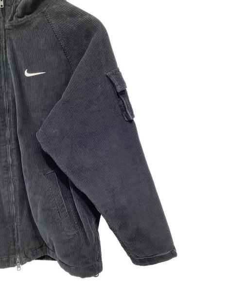 NIKE（ナイキ）NIKE (ナイキ) SUPREME (シュプリーム) Arc Corduroy Hooded Jacket ブラック サイズ:Sの古着・服飾アイテム