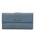 GUCCIグッチ）の古着「フラップウォレット」｜スカイブルー