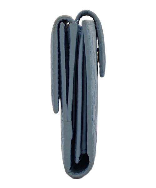 GUCCI（グッチ）GUCCI (グッチ) フラップウォレット スカイブルーの古着・服飾アイテム