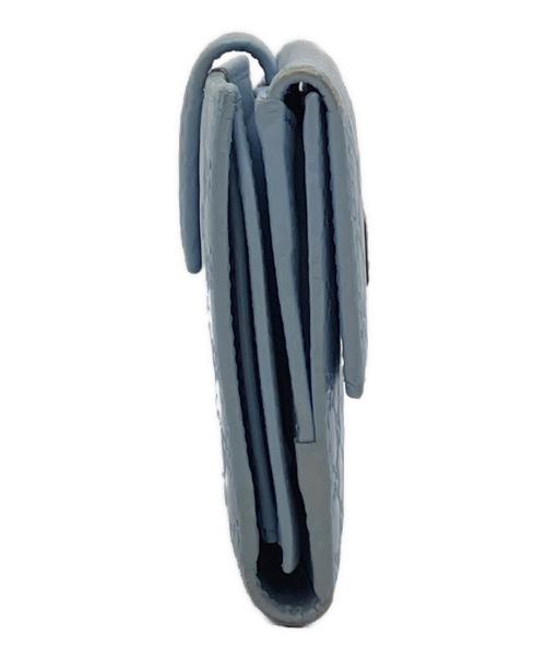 GUCCI（グッチ）GUCCI (グッチ) フラップウォレット スカイブルーの古着・服飾アイテム