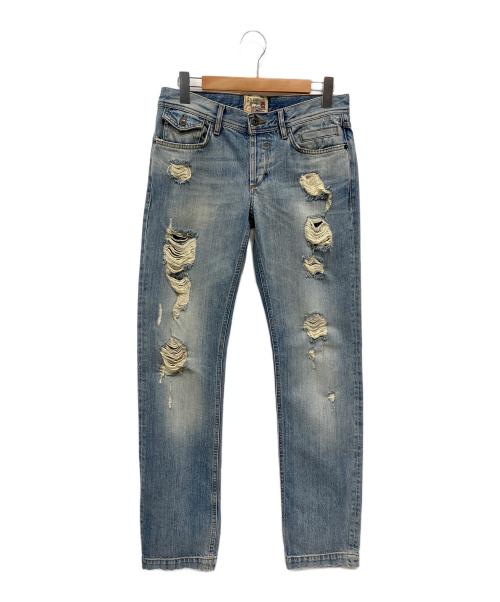 DOLCE & GABBANA（ドルチェ＆ガッバーナ）DOLCE & GABBANA (ドルチェ＆ガッバーナ) ダメージデニムパンツ インディゴ サイズ:W30の古着・服飾アイテム