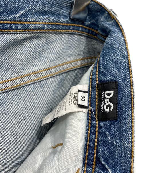 DOLCE & GABBANA（ドルチェ＆ガッバーナ）DOLCE & GABBANA (ドルチェ＆ガッバーナ) ダメージデニムパンツ インディゴ サイズ:W30の古着・服飾アイテム