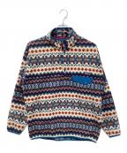 Patagoniaパタゴニア）の古着「シンチラスナップフリースジャケット」｜ホワイト×ブルー