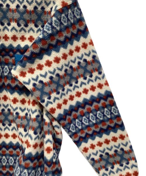 Patagonia（パタゴニア）Patagonia (パタゴニア) シンチラスナップフリースジャケット ホワイト×ブルー サイズ:Lの古着・服飾アイテム