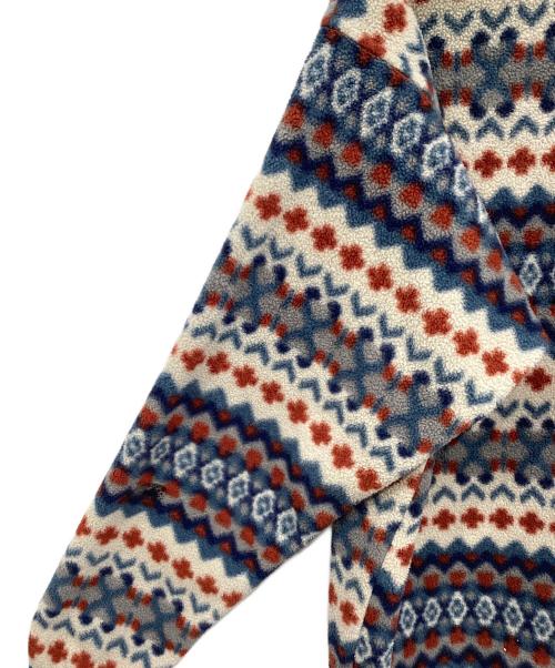 Patagonia（パタゴニア）Patagonia (パタゴニア) シンチラスナップフリースジャケット ホワイト×ブルー サイズ:Lの古着・服飾アイテム