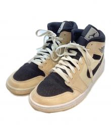 NIKE（ナイキ）の古着「Women's AIR JORDAN 1 MID "GUAVA ICE"」｜ベージュ×ブラック