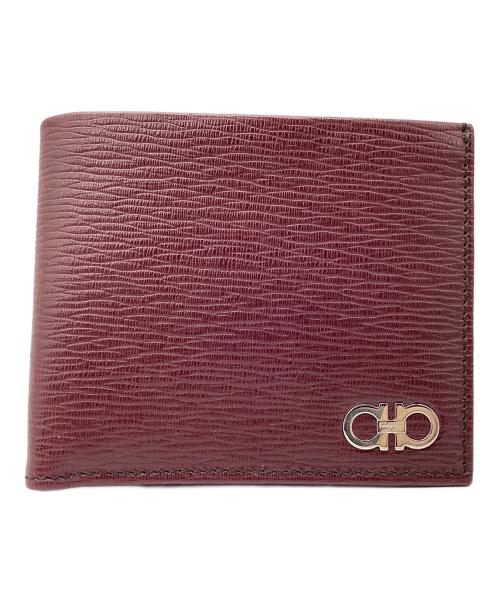 Salvatore Ferragamo（サルヴァトーレ フェラガモ）Salvatore Ferragamo (サルヴァトーレ フェラガモ) 2つ折り財布 ボルドーの古着・服飾アイテム