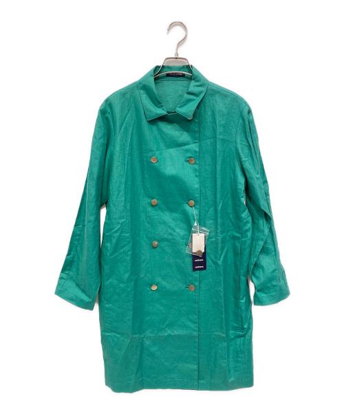 NEWYORKER（ニューヨーカー）NEWYORKER (ニューヨーカー) リネンジャケットコート グリーン サイズ:M 未使用品の古着・服飾アイテム