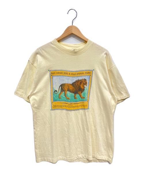 Hanes（ヘインズ）Hanes (ヘインズ) プリントTシャツ イエロー サイズ:XLの古着・服飾アイテム