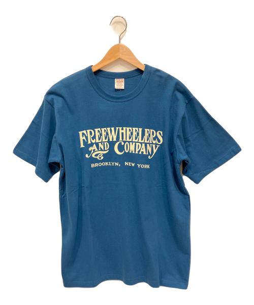 freewheelers（フリーホイーラーズ）freewheelers (フリーホイーラーズ) プリントTシャツ ネイビー サイズ:XL 未使用品の古着・服飾アイテム