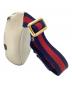 中古・古着 GUCCI (グッチ) ロゴプリント スモールベルトバッグ アイボリー：47000円
