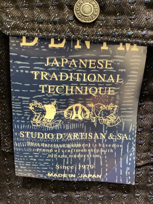 SASHIKO DENIM（サシコデニム）SASHIKO DENIM (サシコデニム) デニムジャケット インディゴ サイズ:42の古着・服飾アイテム
