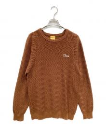 Dime（ダイム）の古着「Wave Cable Knit Sweater」｜ブラウン