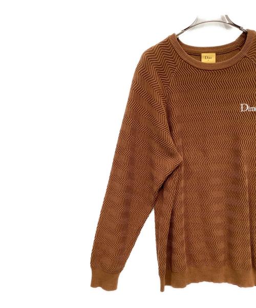 Dime（ダイム）Dime (ダイム) Wave Cable Knit Sweater ブラウン サイズ:Mの古着・服飾アイテム