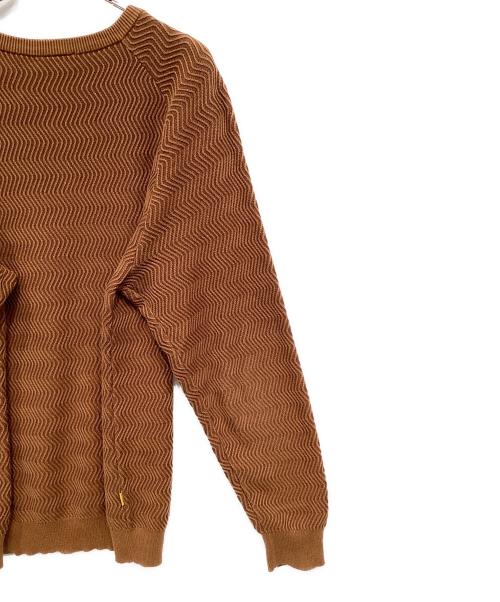 Dime（ダイム）Dime (ダイム) Wave Cable Knit Sweater ブラウン サイズ:Mの古着・服飾アイテム
