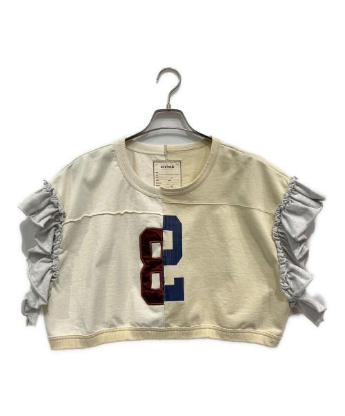 etsinta（エシンタ）etsinta (エシンタ) デザインスウェットカットソー アイボリー サイズ:FREEの古着・服飾アイテム