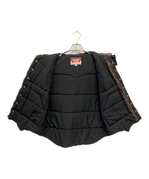 SUGAR CANE（シュガーケーン）SUGAR CANE (シュガーケーン) 60/40クロス 中綿パディングベスト ブラック×ブラウン サイズ:Lの古着・服飾アイテム