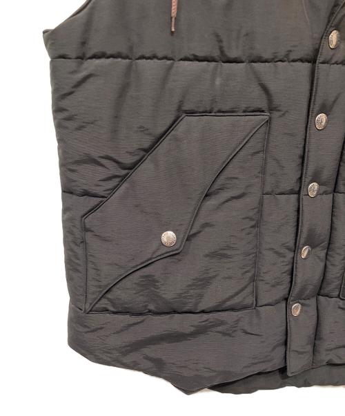 SUGAR CANE（シュガーケーン）SUGAR CANE (シュガーケーン) 60/40クロス 中綿パディングベスト ブラック×ブラウン サイズ:Lの古着・服飾アイテム