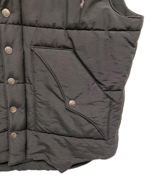 SUGAR CANE（シュガーケーン）SUGAR CANE (シュガーケーン) 60/40クロス 中綿パディングベスト ブラック×ブラウン サイズ:Lの古着・服飾アイテム