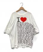 doubletダブレット）の古着「半袖カットソー」｜ホワイト