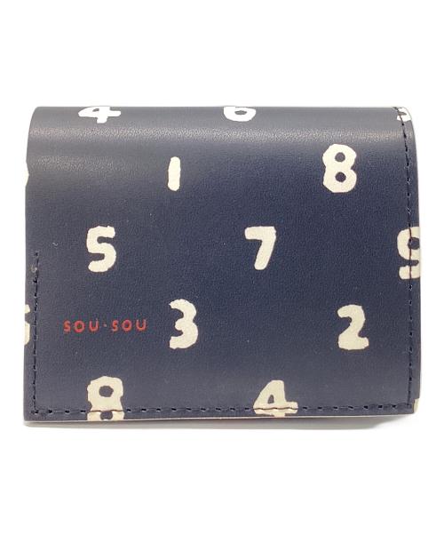 SOU・SOU（ソウソウ）SOU・SOU (ソウソウ) Quatro gats (クアトロガッツ) コンパクトウォレット ブラックの古着・服飾アイテム