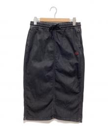 DIESEL（ディーゼル）の古着「デニムスウェットスカート」｜ブラック